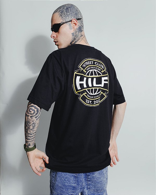 Camiseta Hilf Worldwide (preta)