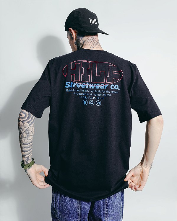Camiseta Hilf Block (preta)