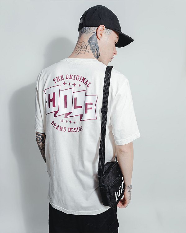 Camiseta Hilf Brand Design (off white)
