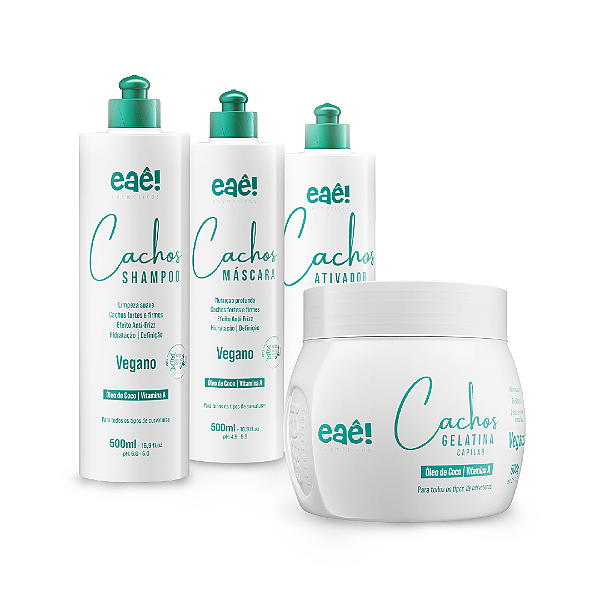 Kit Para Cachos Perfeitos 4 Passos