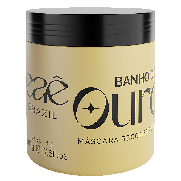 Máscara Reconstrutora Banho De Ouro 500g - Eaê Brazil