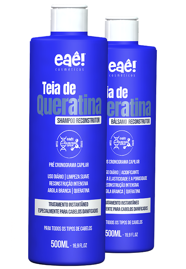 Kit Reconstrução Teia De Queratina (2 Passos) 500g