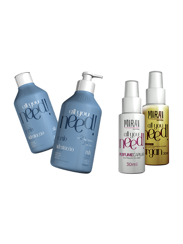 Kit Mirtilo + Perfume Capilar - Mirai + Óleo de Argan 30ml - Mirai