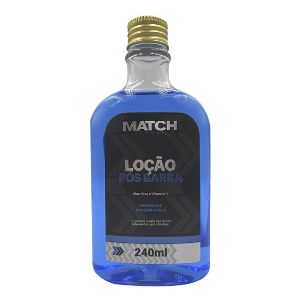 Loção Pós Barba 240ml Match Hidrata Acalma A Pele Aloe Vera