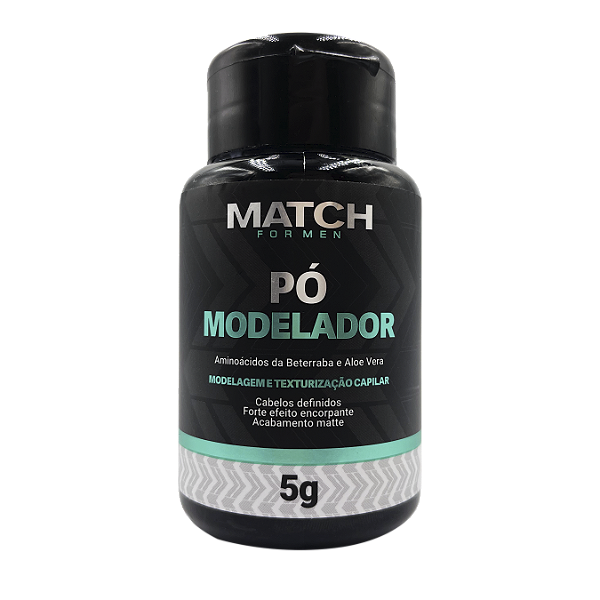 Pomada Em Pó 5g Match For Men Efeito Seco Acabamento Matte