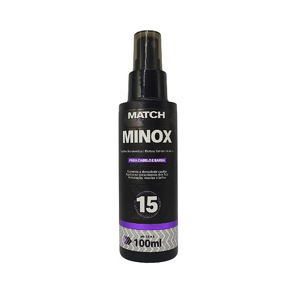 Minox Fortalecedor Loção Para Crescimento Cabelo e Barba 100ml Match For Men's