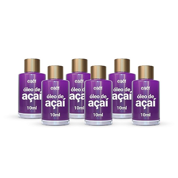 Óleo de Açaí - 6 un 10ml Eaê! Cosméticos