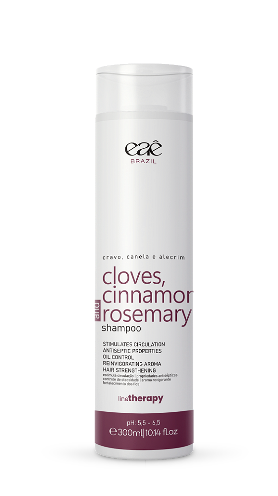 Shampoo Cravo, Canela e Alecrim 300 ml