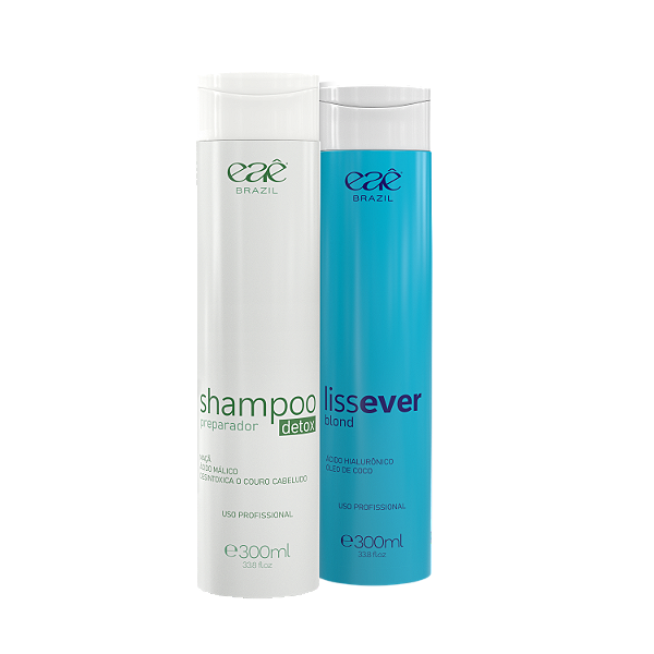 Kit Lissever Blond Escova Progressiva Sem Formol 2x300ml