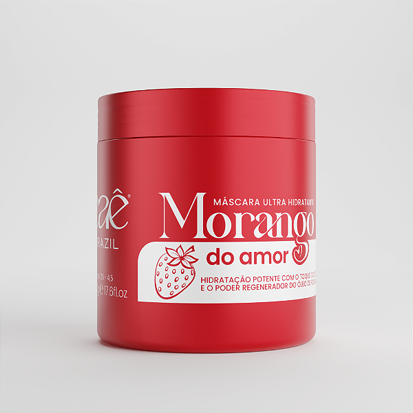 Máscara Ultra Hidratante Morango do Amor 500g - Eaê Brazil