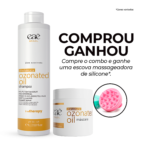 Kit Melaleuca Ozonated Oil - Shampoo e Máscara + Brinde