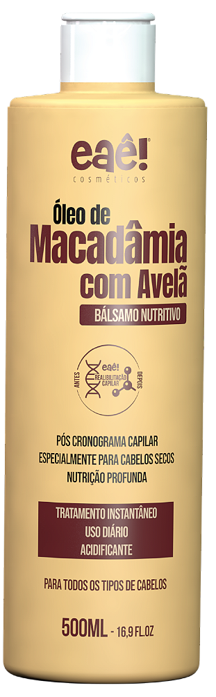 Balsamo Nutritivo Óleo de Macadâmia c/ Avelã 500ml