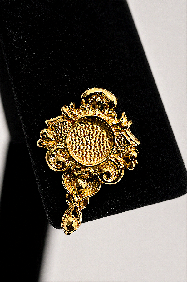 Brinco Espelho de Oxum em Ouro 18k