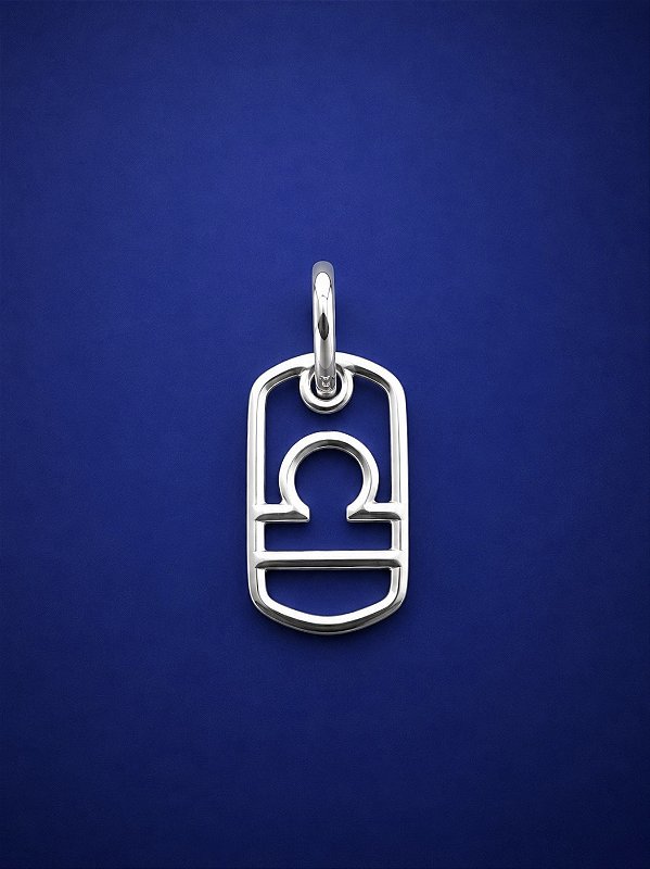 Pingente Signo Libra em Prata 925
