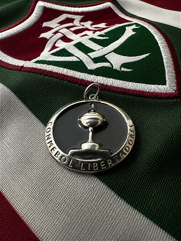 Pingente Medalha Libertadores 2023 - Fluminense em Prata 925