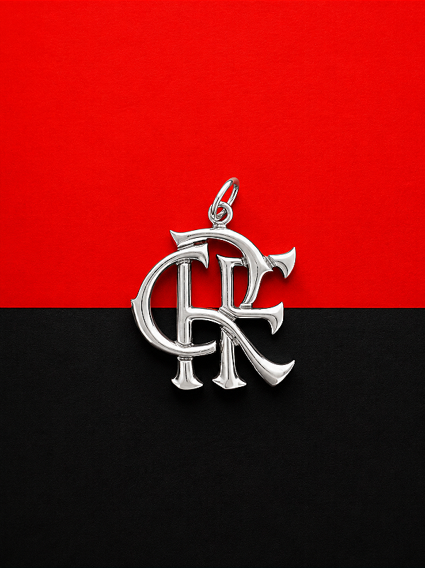 Pingente CRF - Flamengo em Prata 925