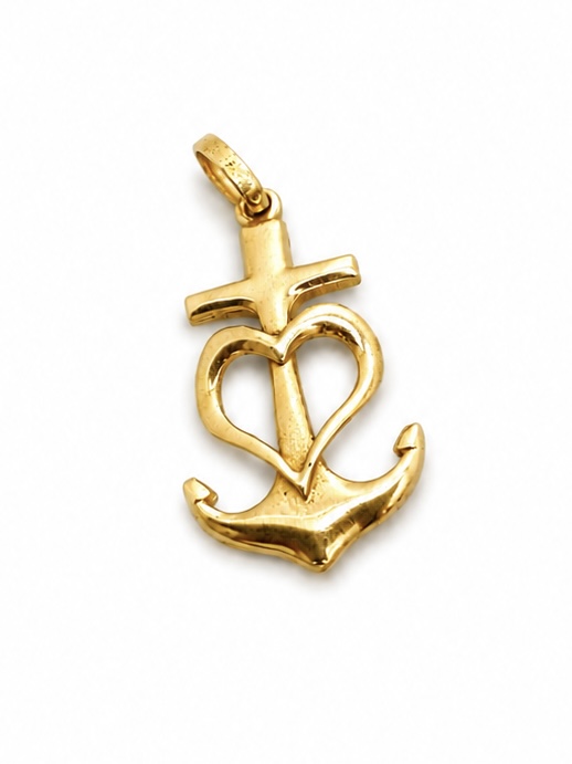 Pingente Cruz Camargue - Santa Sara Kali em Ouro 18k