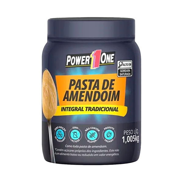 POWER ONE PASTA DE AMENDOIM 1KG TRADICIONAL
