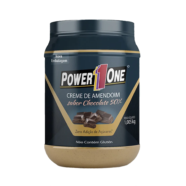 POWER ONE CREME DE AMENDOIM 1KG CHOCOLATE