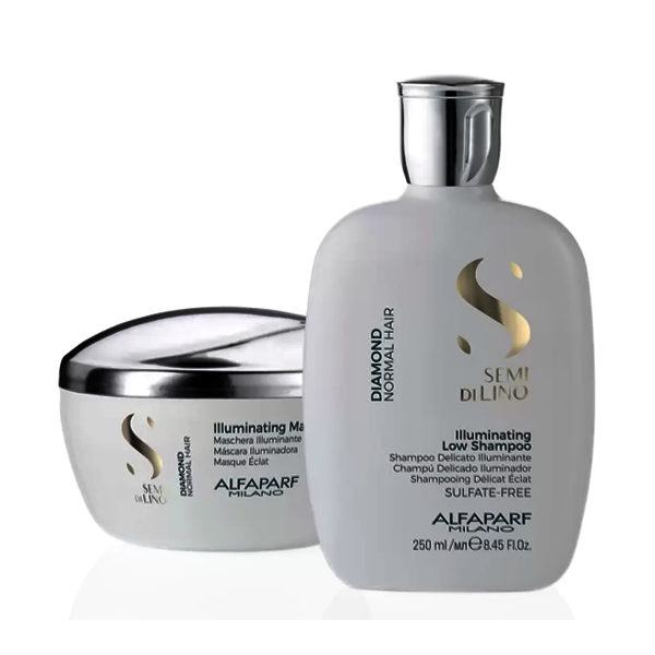 Alfaparf Kit Duo Semi Di Lino Diamond Shampoo + Máscara