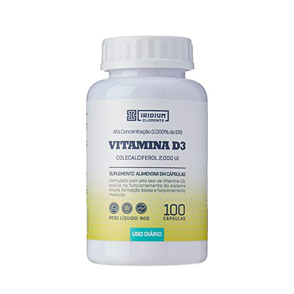 Iridium Elements Vitamina D3 2.000 Ui 100 Capsulas