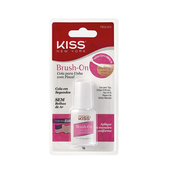 Kiss Ny Cola Unha Com Pincel Brush On Gel FBGL504