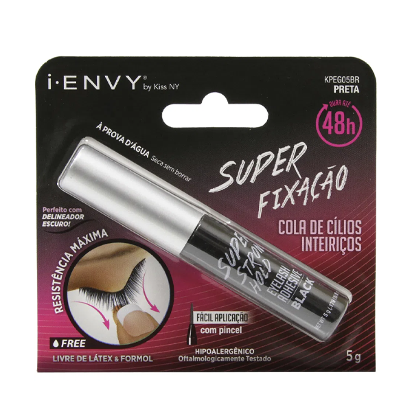 Kiss NY Cola Cílios 48H Preta 5G KPEGO5BR