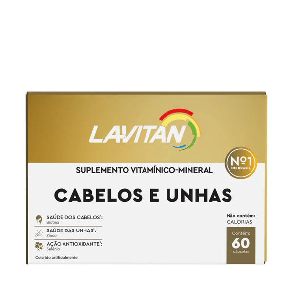 Lavitan Polivitaminico Cabelos E Unhas 60 Cápsulas