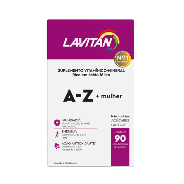 Lavitan Polivitaminico AZ Mulher 60 Comprimidos