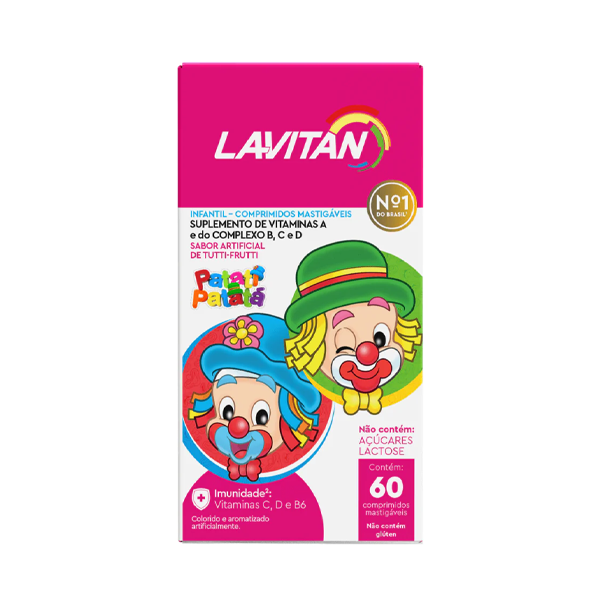LAVITAN KIDS 60 COMPRIMIDOS TUTTI-FRUTTI
