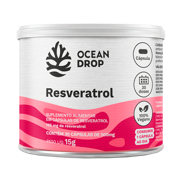 Ocean Drop Resveratrol 500MG 30 CAP