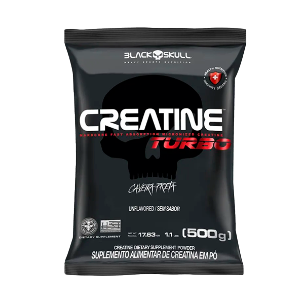 Black Skull Creatina Turbo Refil 500g