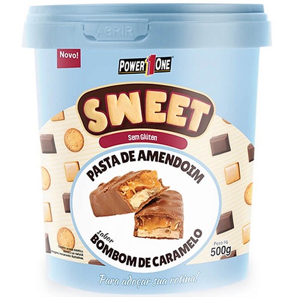 Power One Sweet Pasta De Amendoim 500g Bombom Caramelo