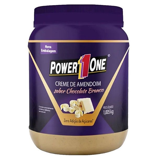 Power One Creme De Amendoim 1kg Chocolate Branco