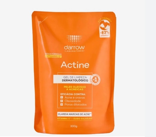Actine Gel de limpeza vitamina C 300g refil