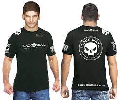Black Skull Camiseta Algodão Manga Curta