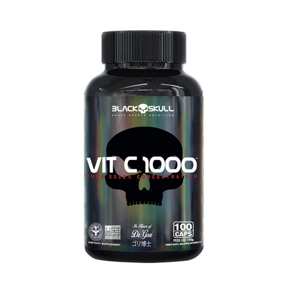 Black Skull Vitamina C 100 Capsulas