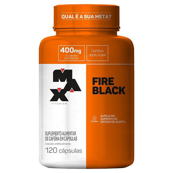 Max Titanium Fire Black 120 Capsulas