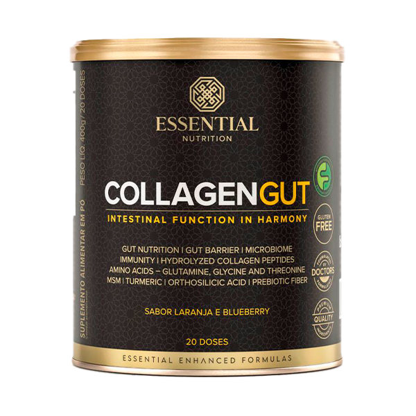 Essential Nutrition Collagen Gut 400g Laranja e Blueberry