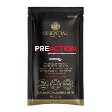 Essential Nutrition Pre action Energy drink 27g maca e limao