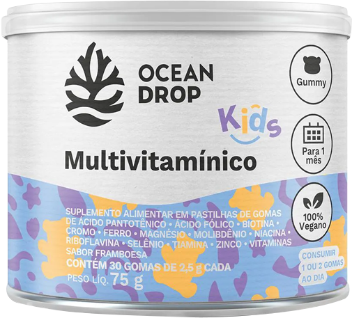 Ocean Drop Multivitaminico Kids 75g 30 gomas