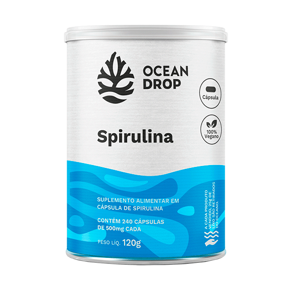 Ocean Drop Spirulina 520mg 240 Cap