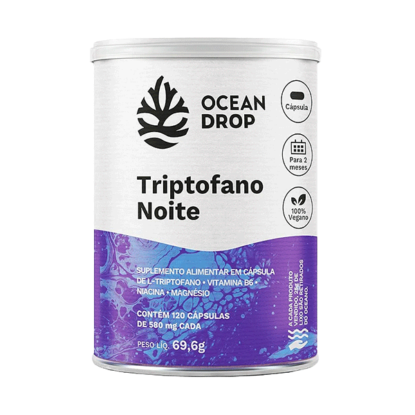 Ocean Drop Triptofano Noite 580mg 120 Cap
