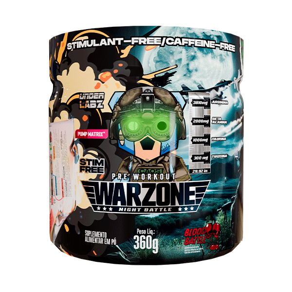 Under Labz Pre Treino Warzone Night Battle 360g
