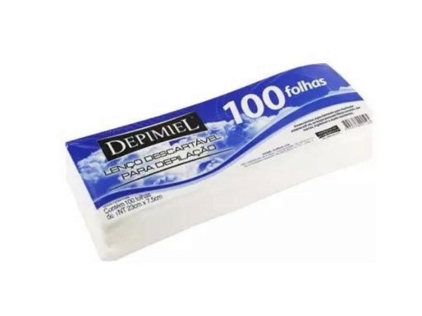 Depimiel Lenco Depilacao Descartavel 100 Folhas TNT