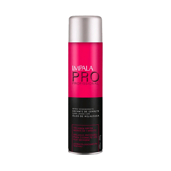 Impala Secante Spray Esmalte 400ml Oleo de Melaleuca