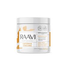 Raavi Creme de Massagem Cafeina e Curcuma 500g