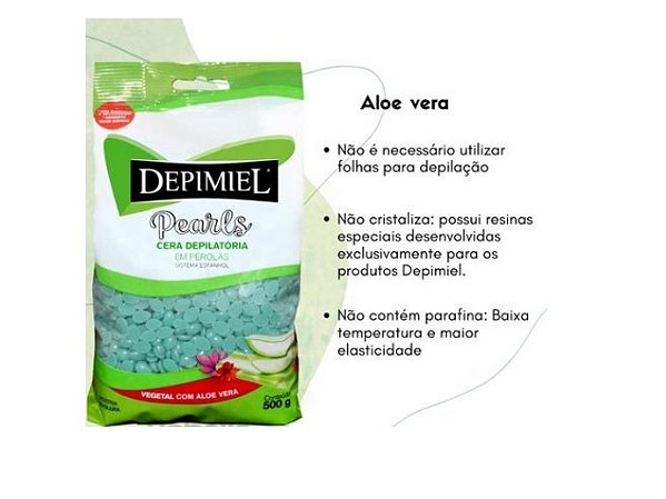 Depimiel Cera Depilatoria em Perolas 500g Vegetal