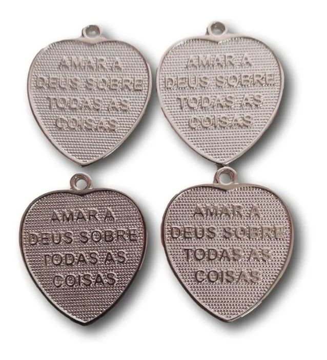 12 Pingente Medalha Amar A Deus Sobre Todas As Coisas - 1822