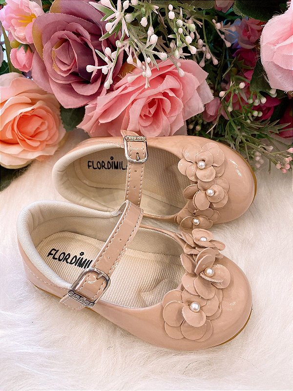 Sapatilha Flor Di Mila Bella Nude - Rose
